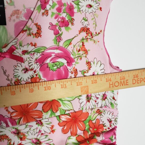 NWOT Speechless Girls 16 Pink Floral Sleeveless Dress Rare Vintage Stretch - Picture 8 of 9